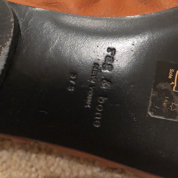 Rag & Bone Elly Cognac Leather Ballet Flat Sz 37.5 - Picture 7 of 7